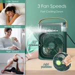 Extonic ET-C702 3-in-1 Air Cooling USB Fan with Mist Humidifier and LED Light