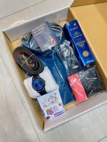 Premium Men's Shirt Combo Set with Shirt, Watch, Wallet, Belt, Body Spray, Sunglasses and Gift Box