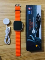 T900 Ultra2 Smart Watch with 2.02-inch IPS Display, Wireless Charging, Full Touch Screen, Smart Notifications and Android iPhone Compatibility