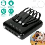 Mini Smart Power Bank 20000mAh Portable Fast Charging Power Bank with LED Torch