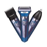 Kemei KM-6330 3-in-1 Hair Shaving Machine Grooming Kit with Hair Clipper, Electric Shaver, Nose Trimmer, Rechargeable Grooming Kit