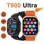 T900 Ultra2 Smart Watch with 2.02-inch IPS Display, Wireless Charging, Full Touch Screen, Smart Notifications and Android iPhone Compatibility