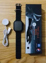 T900 Ultra2 Smart Watch with 2.02-inch IPS Display, Wireless Charging, Full Touch Screen, Smart Notifications and Android iPhone Compatibility